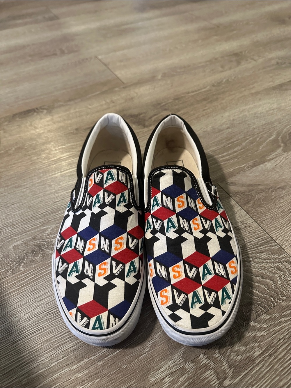 Vans Multicolor Geometric Slip-On Sneakers